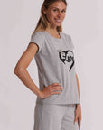 mimi mua - Maglia stampa petto - SHAO-1136