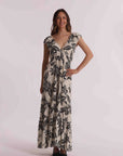 mimi mua - Vestito fantasia foglia fiore - JJAO-4475