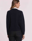 mimi mua - maglioncino con collo camicia - afap-3840