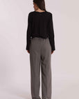 mimi mua - Pantaloni mimi mua
modello a palazzo
Tempestato di mini strass - MRAN-2955
