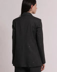 mimi mua - GIACCA LUNGA IN GESSATO CON PAILLETTES - esap-6718
