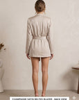 influencer italia - blazer morbido con cintura - 05Y166