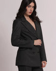 mimi mua - GIACCA LUNGA IN GESSATO CON PAILLETTES - esap-6718