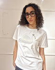 influencer italia - Shirt influencer in cotone
Dettaglio in paillettes e strass
Maniche corte - 03G0194