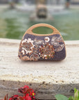 scrilú - Clutch piccola in rafia - BOR2