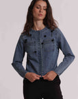 mimi mua - Giubbino corto denim - ZDAO6635