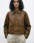 giorgia e johns - Giacca eco pelle cropped - 60031