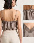 giorgia e johns - Top con inserto di pizzo - 8054156865886