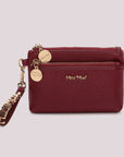mimi mua - PORTAFOGLIO PICCOLO BASIC CON TIRA ZIP LOGATO - m9-z201649