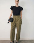 influencer italia - T-SHIRT nera-corallo - 05X619