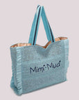 mimi mua - Borsa mare in rafia - M8-X201476