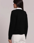 mimi mua - maglioncino con collo camicia - afap-3840