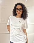 influencer italia - Shirt influencer in cotone
Dettaglio in paillettes e strass
Maniche corte - 03G0194