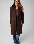 GUESS - Cappotto con collo in pelliccia sintetica - w6bl43w4095