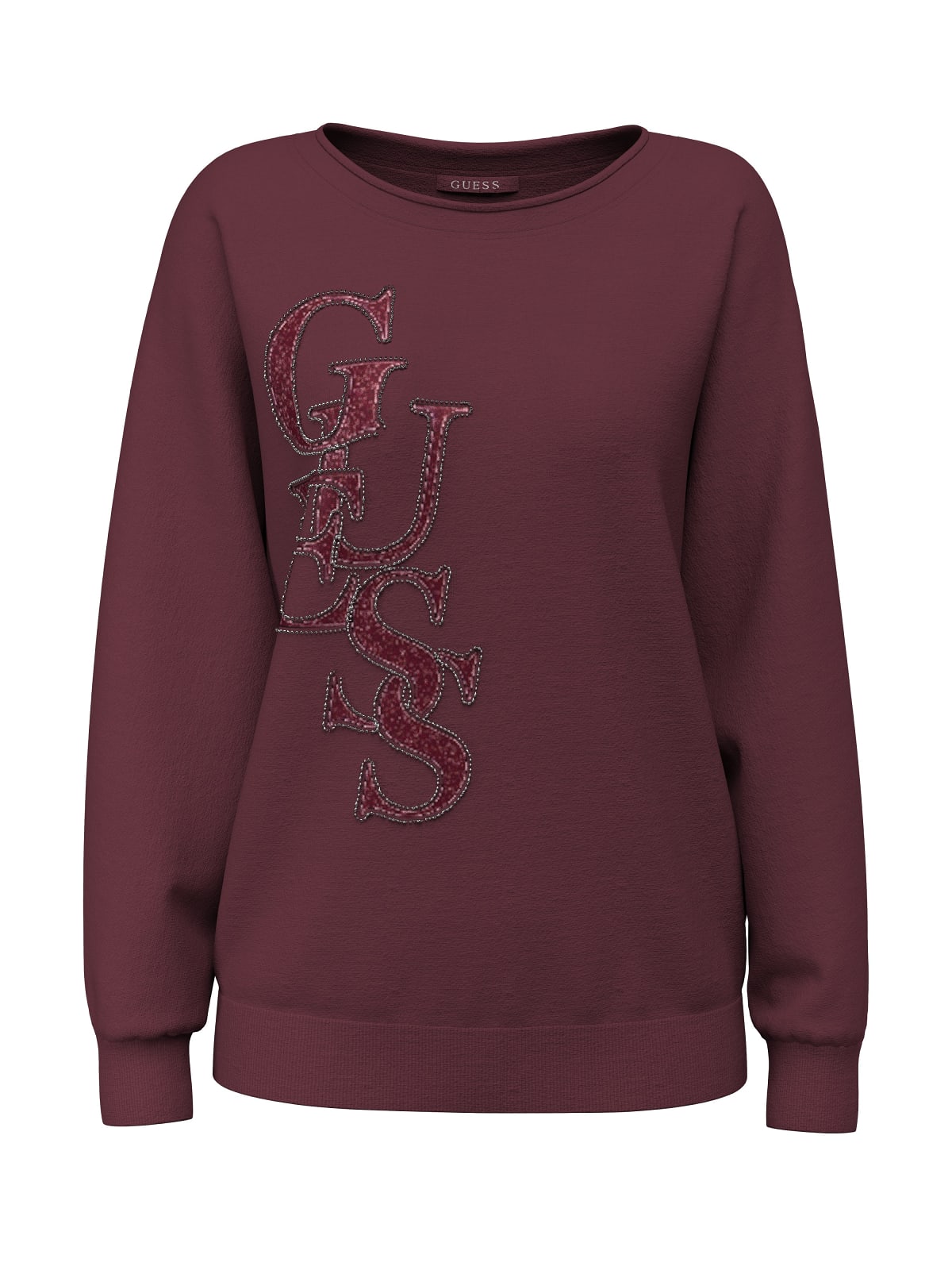 GUESS  -  Felpa con logo strass  -  w6br51z1452