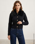 influencer italia  -  cardigan con collo pelliccia  -  06j8196