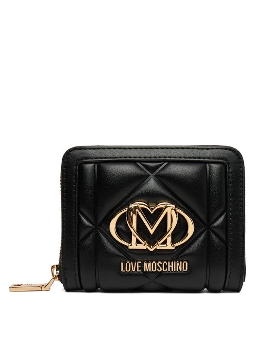moschino  -  portafoglio piccolo trapuntato 
13 x 10,5 x 2.5  -  jc5641pp0plc0000