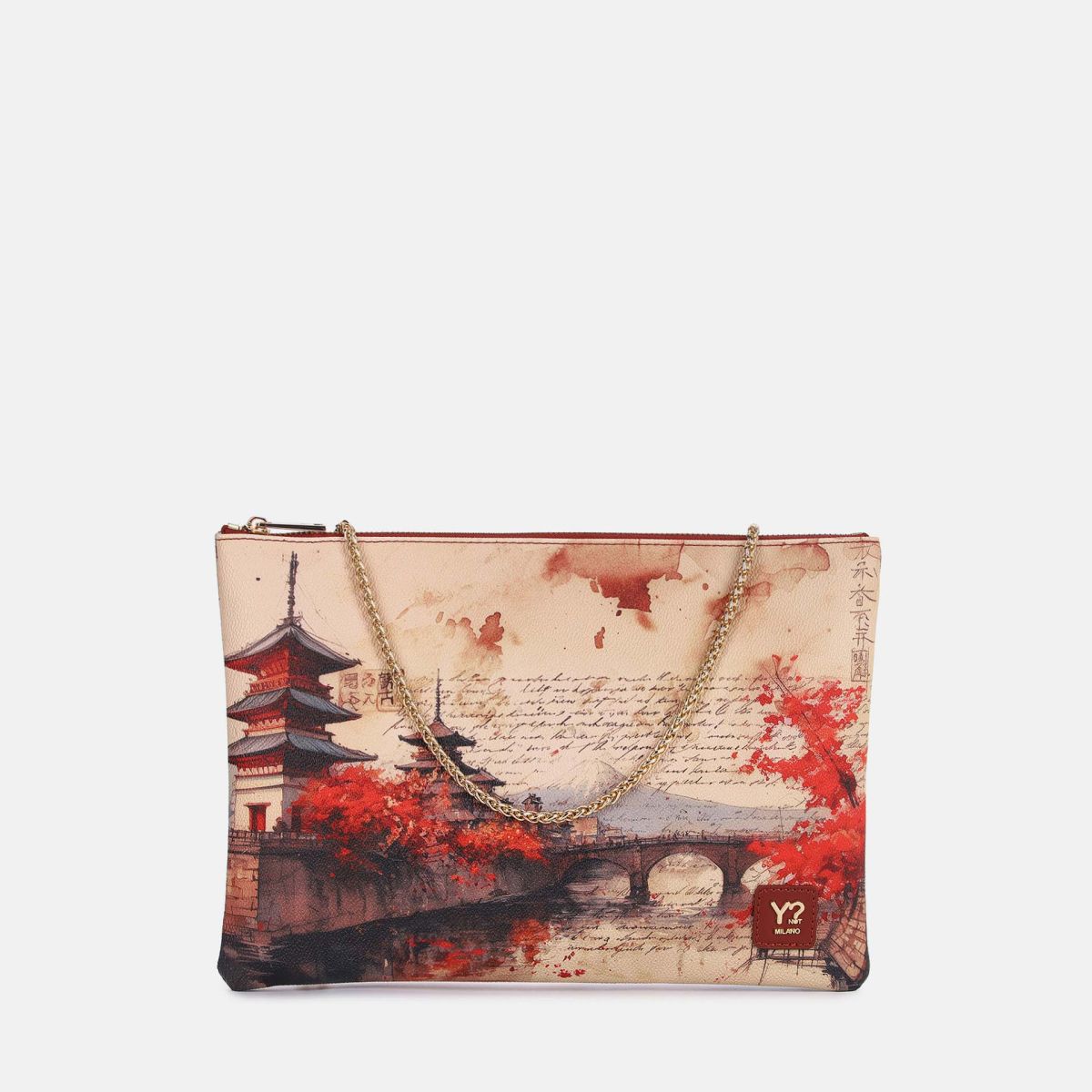 ynot  -  Bag Clutch Grande Stampa Città
dimensioni: larghezza 32 x profondità 2 x altezza 22 cm  -  yes605f7