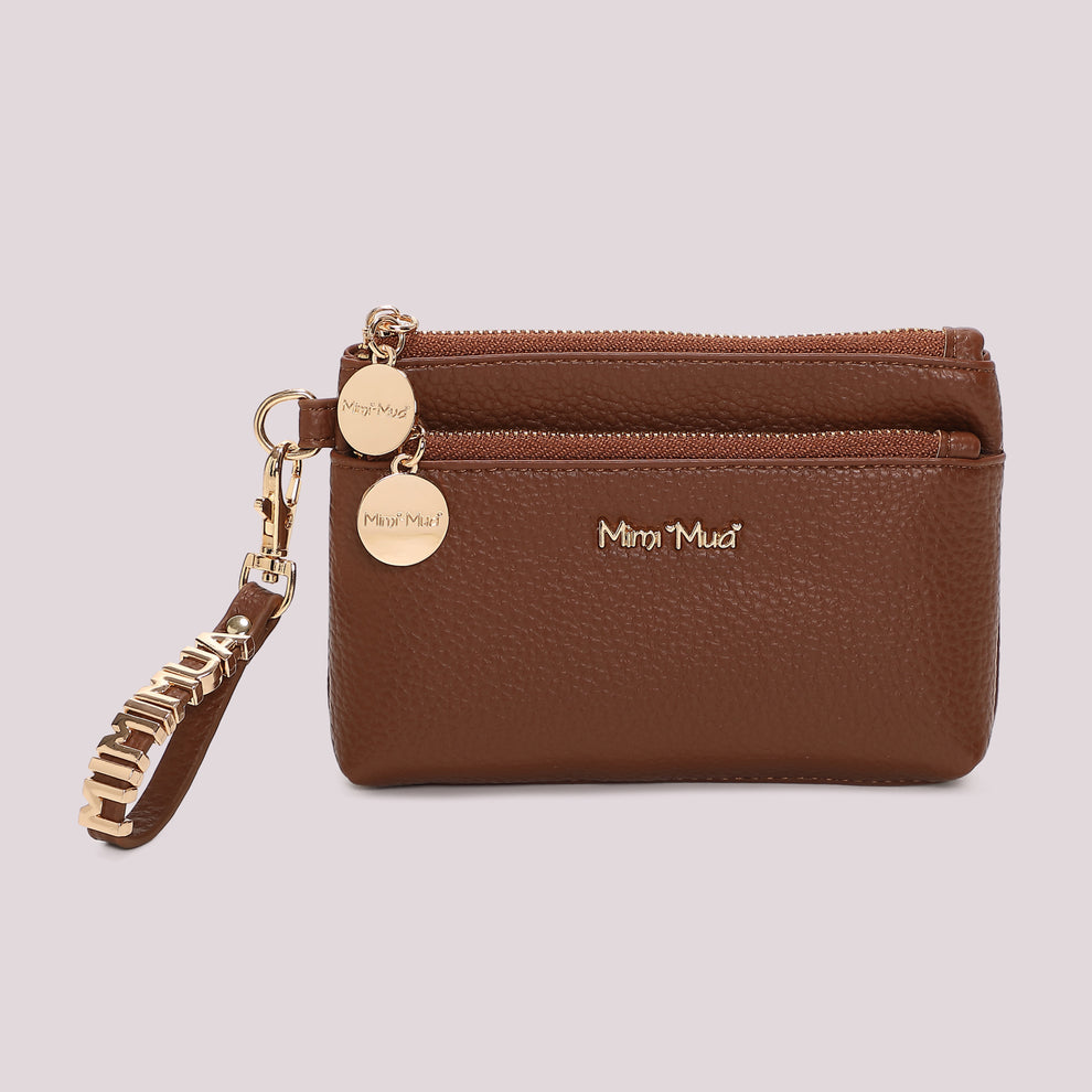 mimi mua  -  PORTAFOGLIO PICCOLO BASIC CON TIRA ZIP LOGATO  -  m9-z201649