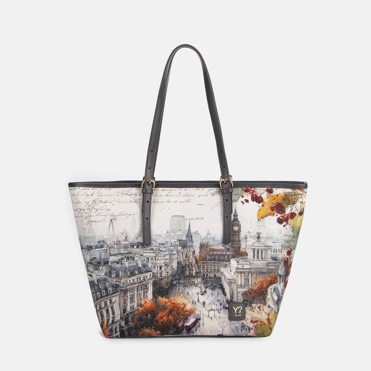ynot  -  Borsa Shopping Stampa Città
dimensioni:L 44,50 x P 17,00 x H 27,50  -  yes722f7