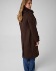 GUESS  -  Cappotto con collo in pelliccia sintetica  -  w6bl43w4095