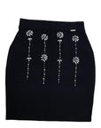 influencer italia  -  gonna influencer
Modello a tubino elasticizzato con inserti in pietre  -  01J6986