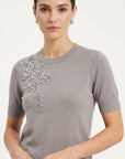 scrilù  -  Shirt manica corta a costine  -  mg207
