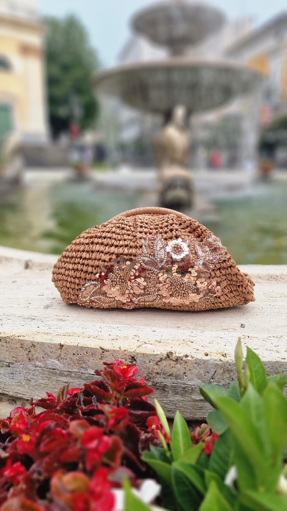 scrilù  -  Borsa a mano in rafia  -  BOR3