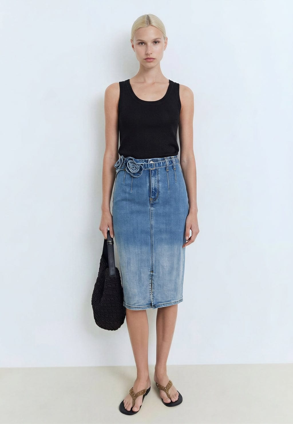 influencer italia  -  gonna denim Jeans  -  05P124