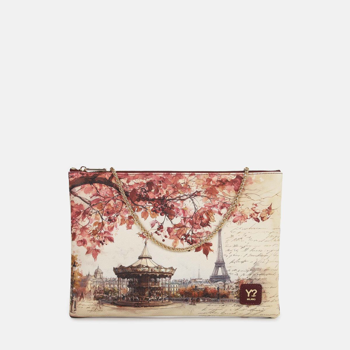ynot  -  Bag Clutch Grande Stampa Città
dimensioni: larghezza 32 x profondità 2 x altezza 22 cm  -  yes605f7