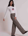 mimi mua  -  pantalone con lurex  -  esap-2150