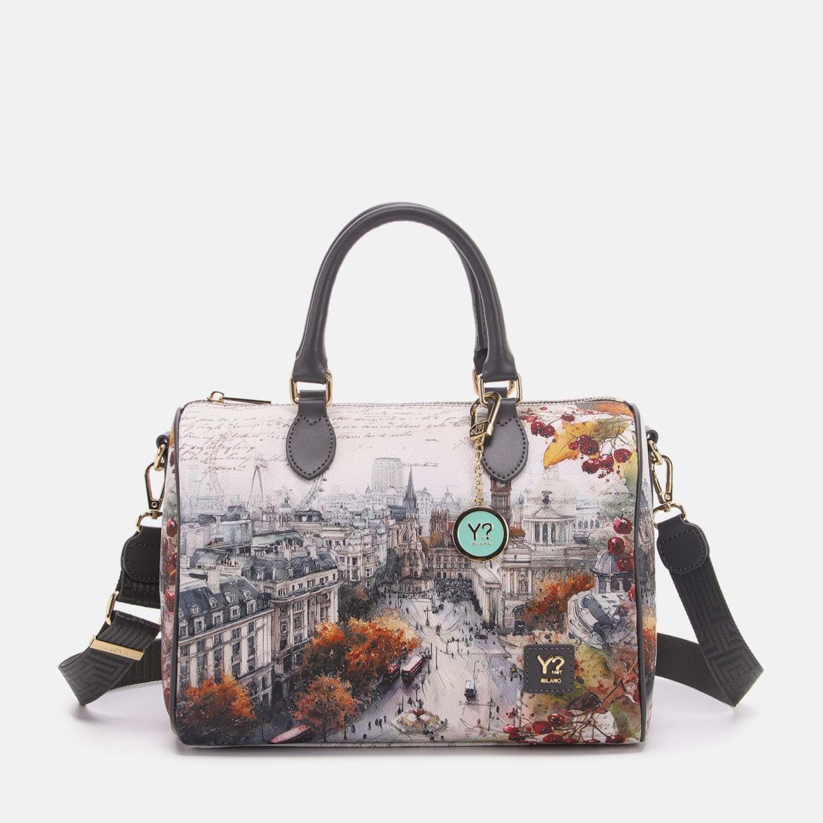 ynot  -  Yes Bag Bauletto Stampa Città
dimensioni:L 30,00 x P 16,50 x H 23,00  -  yes318f7
