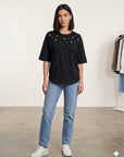 influencer italia  -  maglia in cotone morbida  -  05AB221