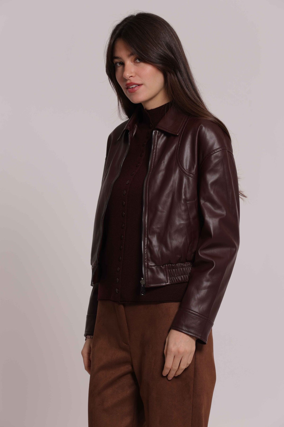 -  giubbino in ecopelle  -  jyap-6675