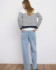 influencer italia  -  CARDIGAN Navy/White  -  05J7384
