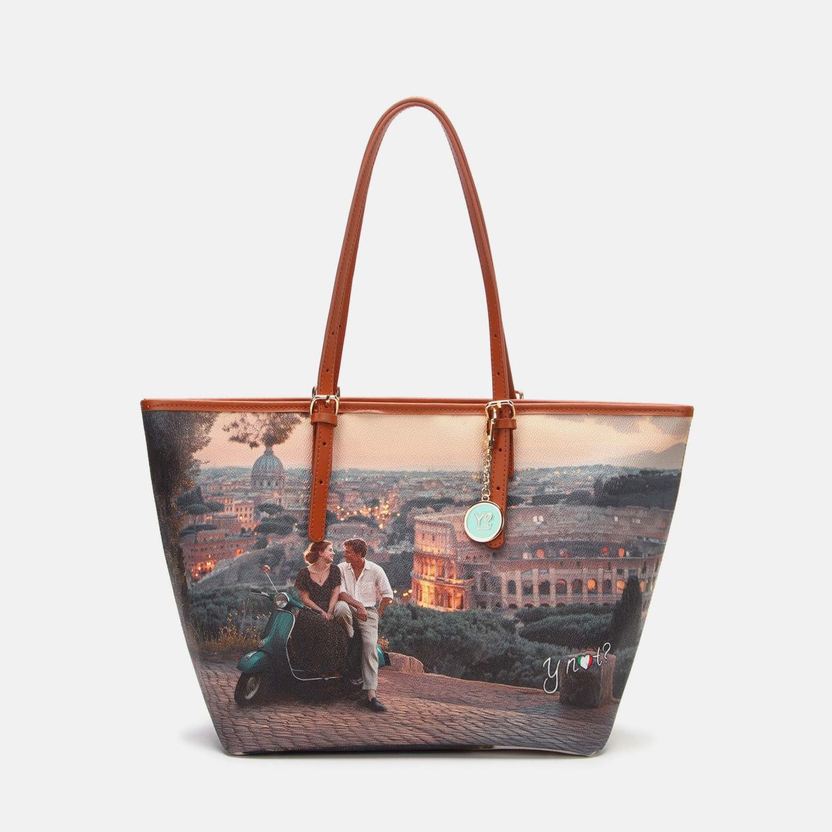 ynot  -  Borsa Shopping Stampa Città
dimensioni:L 44,50 x P 17,00 x H 27,50  -  yes722f7
