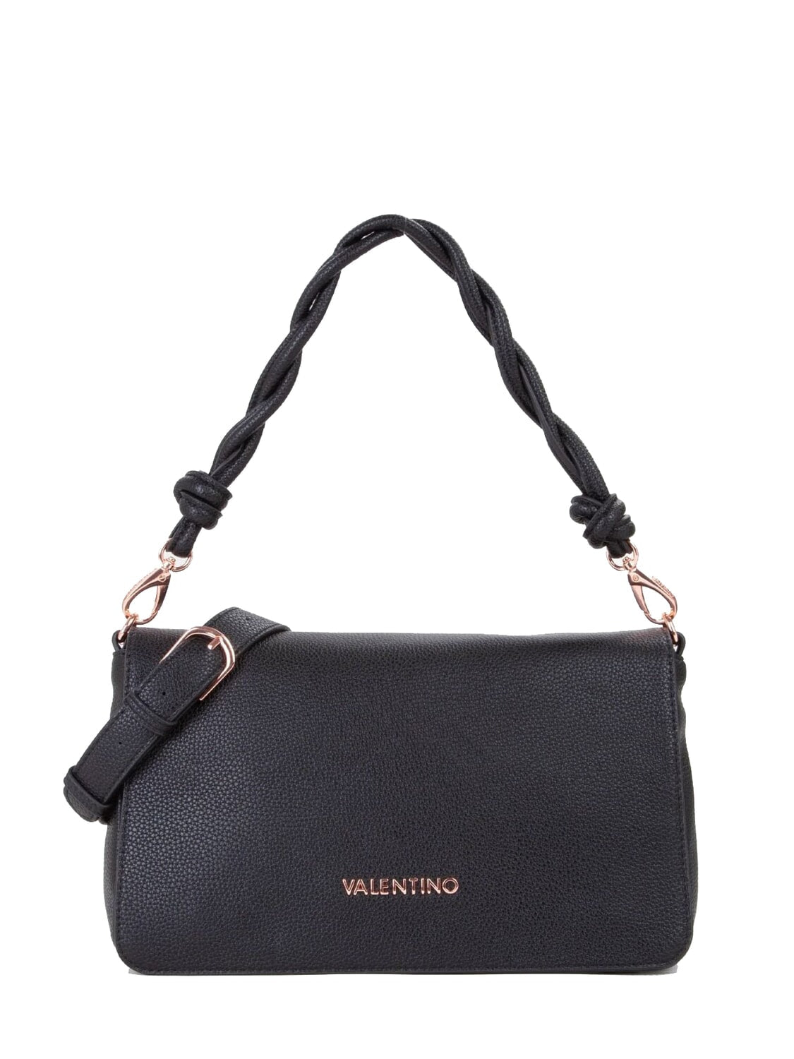 VALENTINO  -  Genere: donna
Materiale esterno: poliuretano
Materiale interno: poliuretano
Indossato: a mano
Chiusura: a clip
Tracolla: sì
Larghezza : 30.0 cm
Altezza : 17.0 cm
Profondità : 7.0 cm
Peso : 0.3 Kg  -  VBS8U909