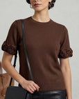 scrilù  -  shirt manica corta a costine  -  mg204