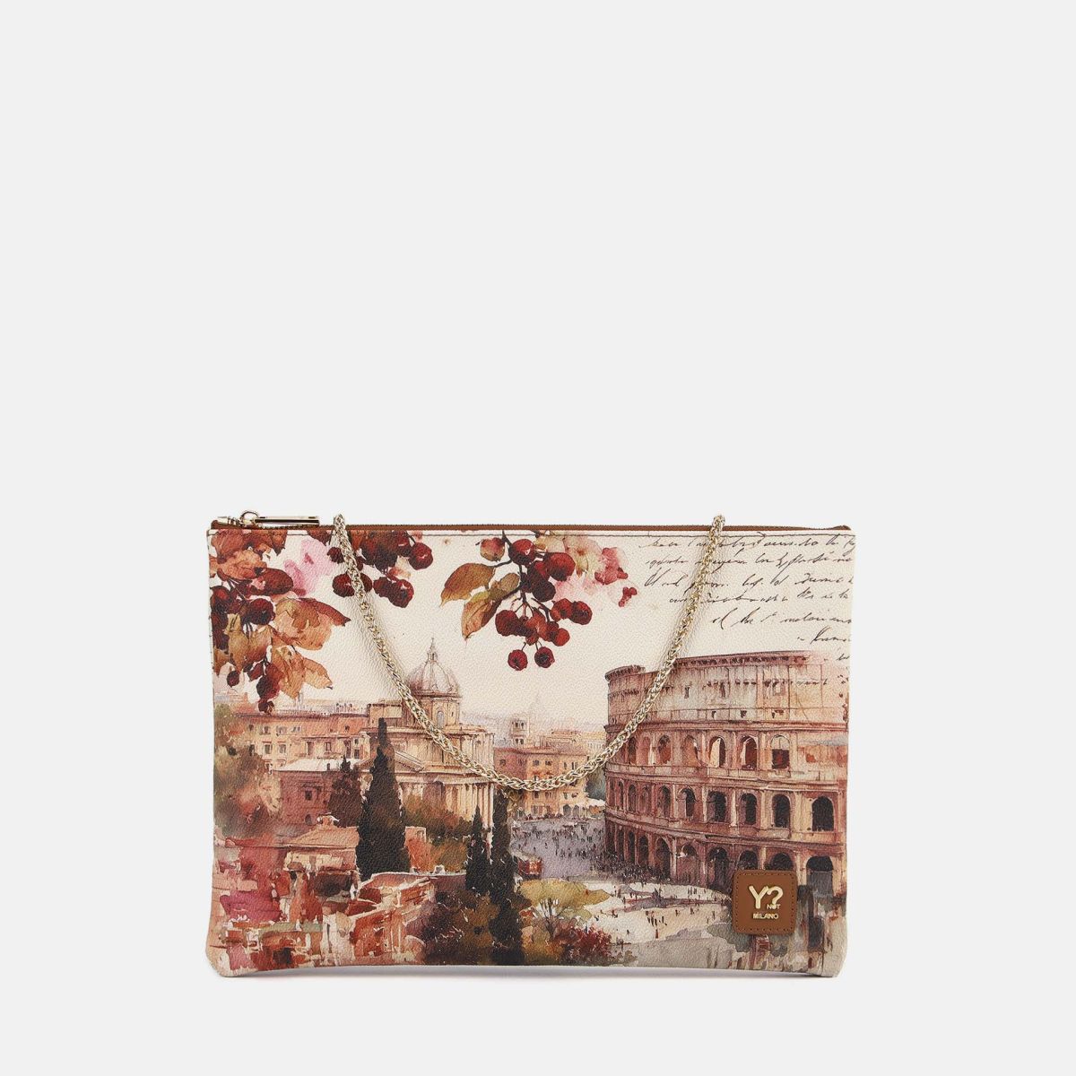 ynot  -  Bag Clutch Grande Stampa Città
dimensioni: larghezza 32 x profondità 2 x altezza 22 cm  -  yes605f7
