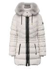 -  giubbino lungo con cappello, pelliccia  -  w6bl77w4713