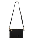 VALENTINO  -  Borsa donna a tracolla in ecopelle nera divisa in un unico scomparto chiuso con zip. Tracolla regolabile e rimovibile per una comoda portabilità anche come pochette.21 x 28 x 12 cm.  -  VBS8NS17