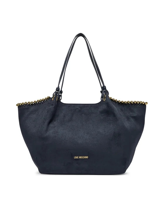 moschino  -  borsa a braccio con perle dorate 
29x26,5x14  -  jc4220pp0pkf175a