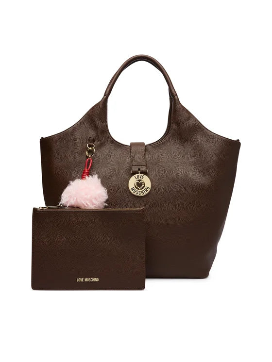 moschino  -  borsa shopper a braccio, con pochettina 
Dimensioni della pochette: 25 cm x 18 cm x 0,5 cm
dimensione borsa 55x34x10  -  jc4238pp0pki0313