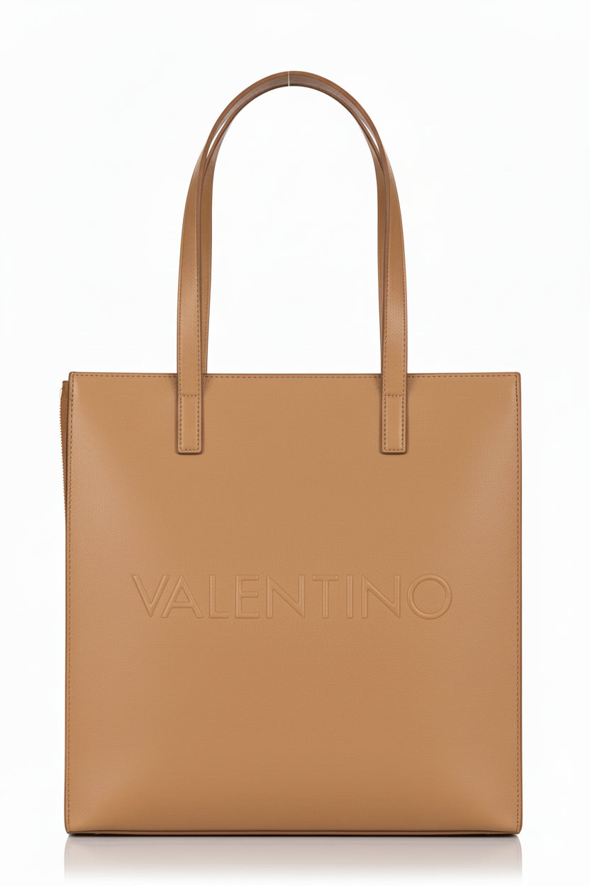 VALENTINO  -  Borsa Valentino in eco pelle effetto saffiano
Modello shopper con chiusura con zip  -  VBS90B01