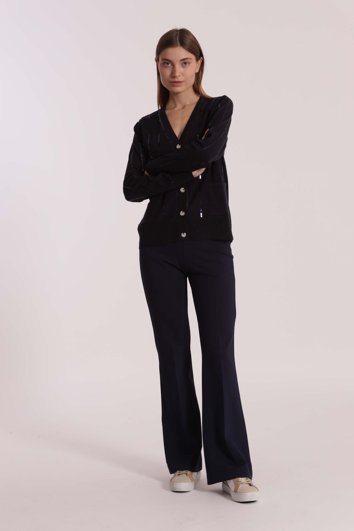 mimi mua  -  Pantaloni mimi mua 
Modello con elastico in vita
Modello a zampetta  -  MRAN-2950a