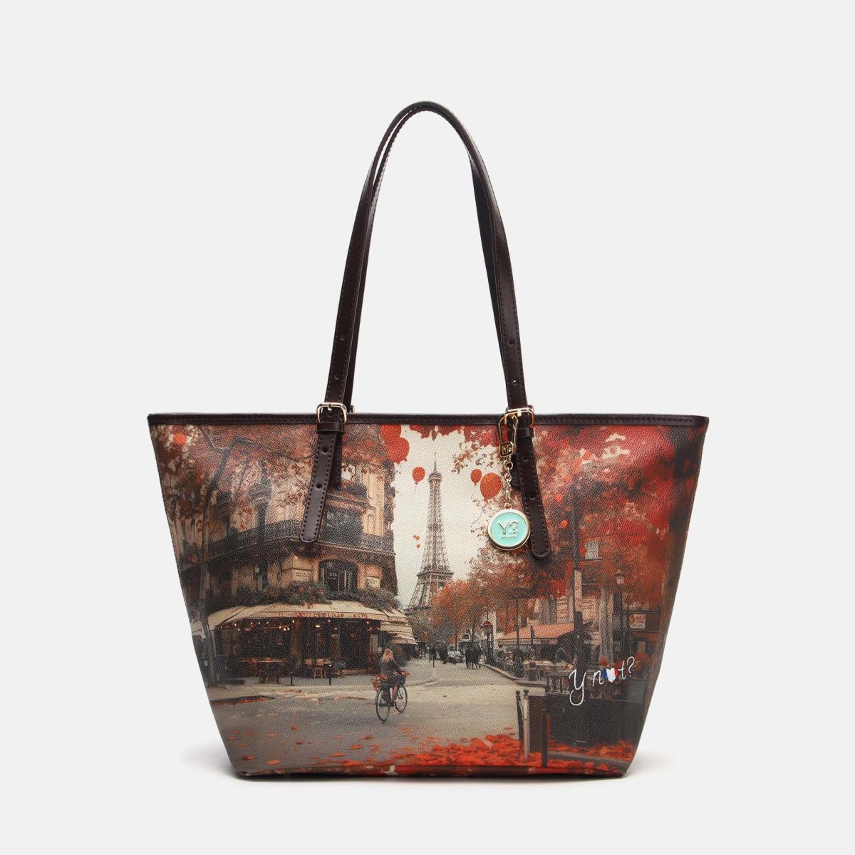 ynot  -  Borsa Shopping Stampa Città
dimensioni:L 44,50 x P 17,00 x H 27,50  -  yes722f7
