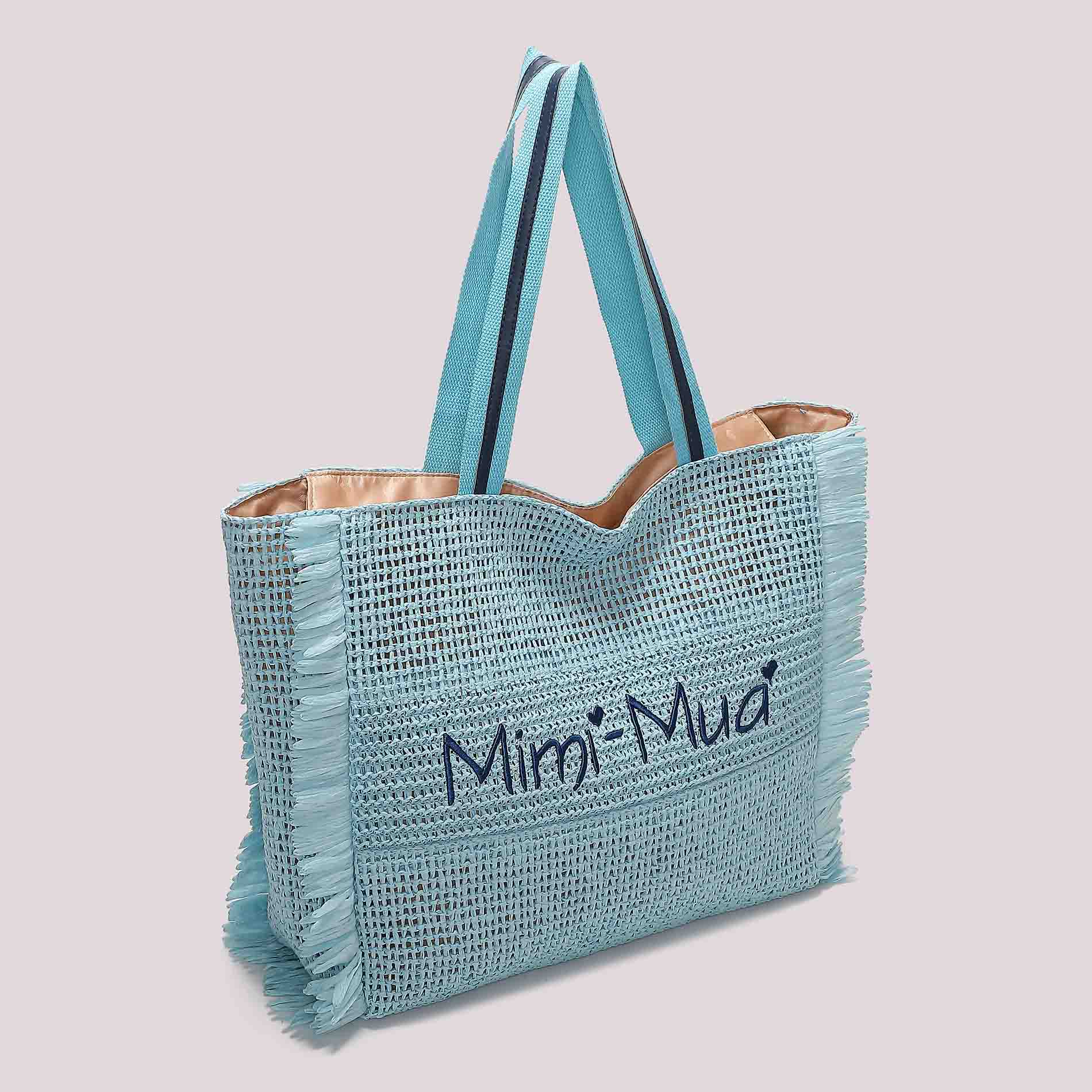 mimi mua  -  Borsa mare in rafia  -  M8-X201476