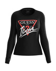 GUESS  -  SHIRT GUESS IN COTONE 
LOGO GUESS ROSSO 
MANICA LONGA 
MODELLO ICON  -  W4YI33I3Z14