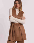 mimi mua  -  gilet lungo  -  esap-6717