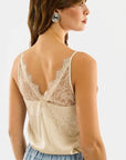 giorgia e johns  -  Top raso inserti in pizzo  -  30037